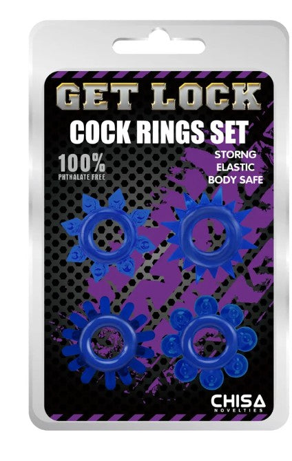 Kit 4 anillo para pene GetLock CHISA