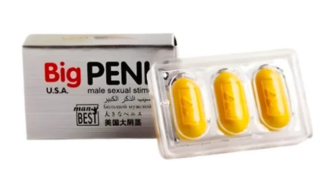 Estimulante sexual BigPenis 3 cápsulas