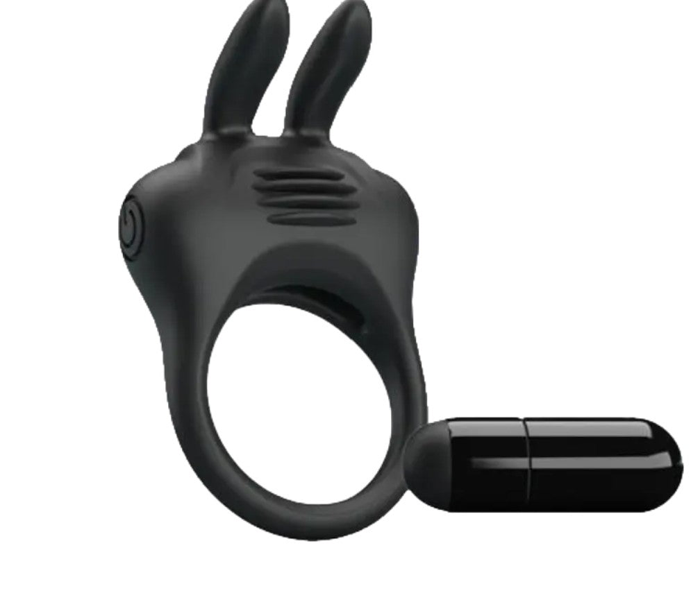 Anillo peneano vibrador Davion con estimulador de clítoris
