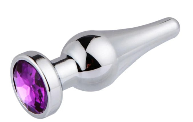 Plug metálico con joya Talla S