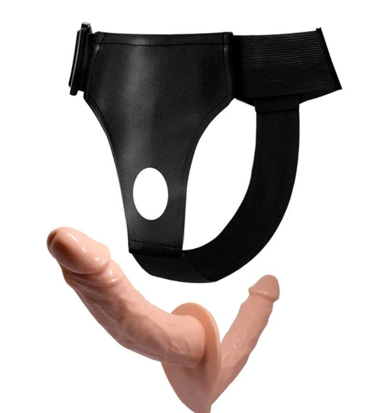Arnés sexual con dildo doble