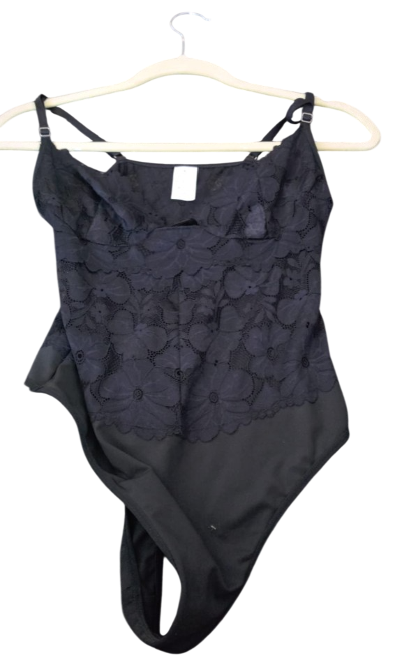 Body Negro Calado – Lencería Sexy Mujer