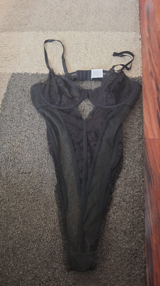 Body Negro Sexy de Encaje – Lencería Mujer