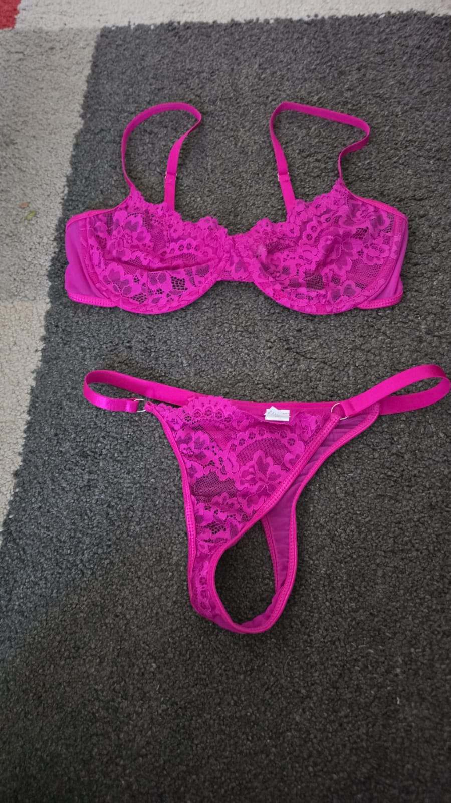 Conjunto Fucsia Sexy – Lencería de Encaje Mujer