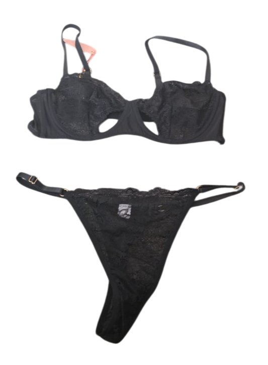 Conjunto Negro Sujetador y Calzón – Lencería Sexy