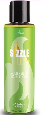 Sizzle Lips Gel Cálido Comestible Manzana Confitada